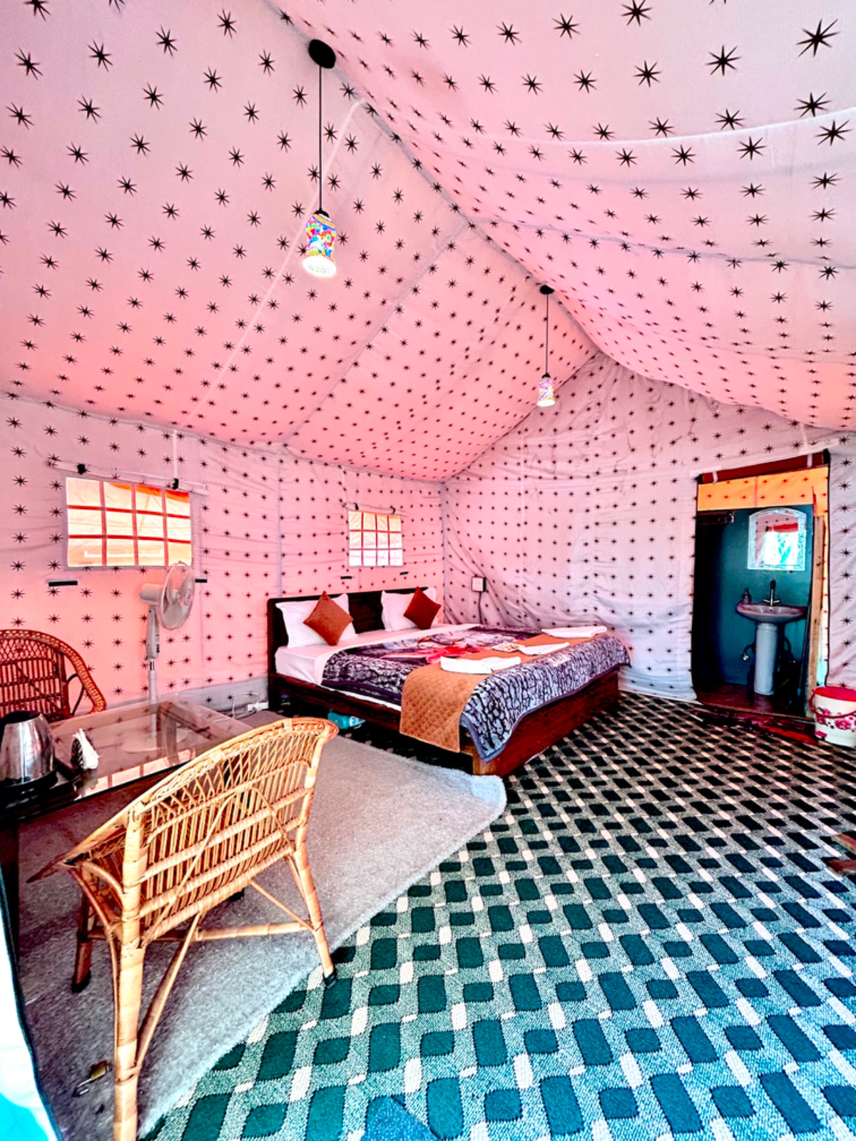 The Posh Camps Kashmir - riverside view